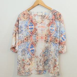 Chico's Colorful Paisley Blouse